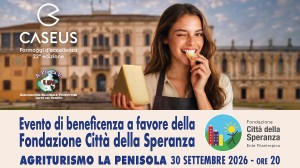 CASEUS 2026, CONFAPI PADOVA INVITA ALLA CENA DI BENEFICENZA PER LA CITTÀ DELLA SPERANZA
