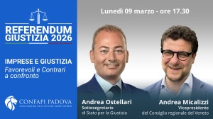 CONFRONTO SUL REFERENDUM IN MATERIA DI ORDINAMENTO GIURISDIZIONALE – 9 MARZO 2026 ORE 17.30