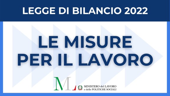Legge di bilancio 2022 lavoro