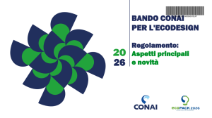 BANDO CONAI PER L’ECODESIGN 2026 