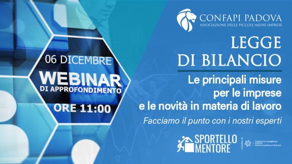 WEBINAR legge bilancio aiuti quater CONFAPI PADOVA