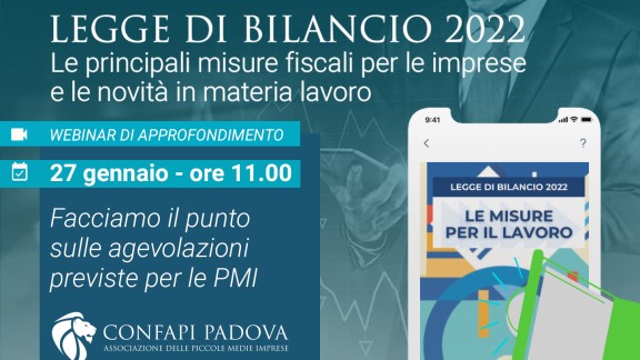 banner webinar legge bilancio CONFAPI PADOVA
