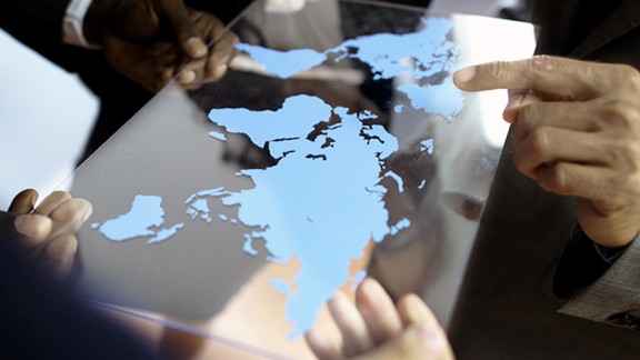 business team global business planning working concept v4