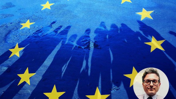 unione europea persone bandiera